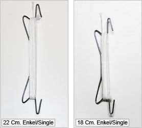 Tomatenhaken (hogedraadhaken) gewikkeld 